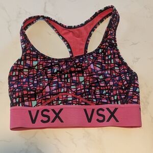 VSX Sport Pink and Black Sports Bra